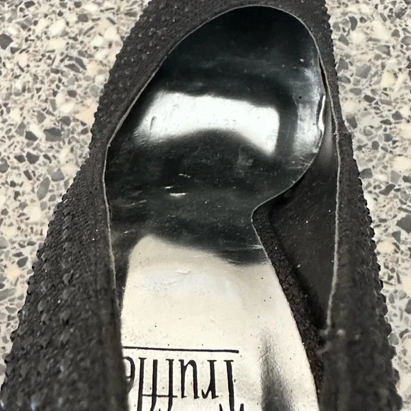 Sparkle black high heels black size 7 truffle used occasion wedding occasion - Picture 14 of 16